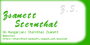 zsanett sternthal business card